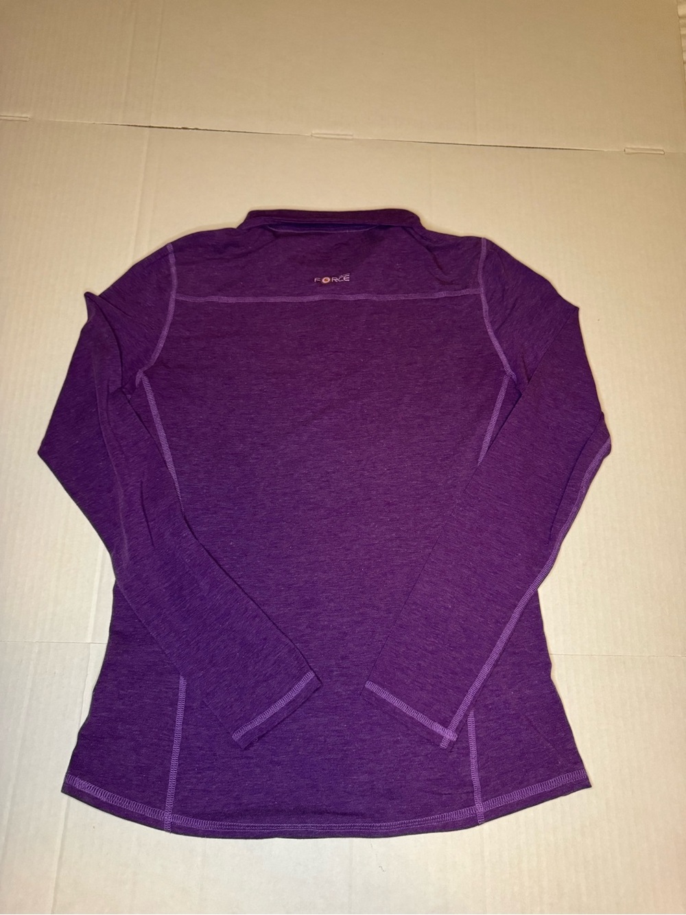 Carhartt Women's Purple Quarter-Zip Performance Sweater - Picture 2 of 7